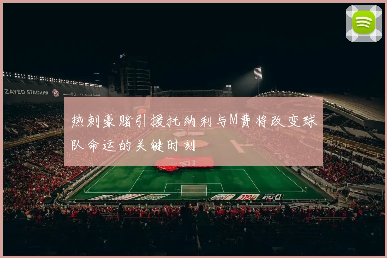 热刺豪赌引援托纳利与M费将改变球队命运的关键时刻